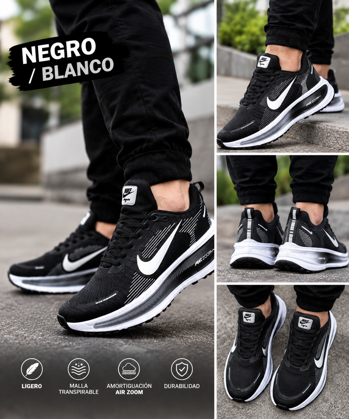 NIKE VOMERO + MEDIAS GRATIS